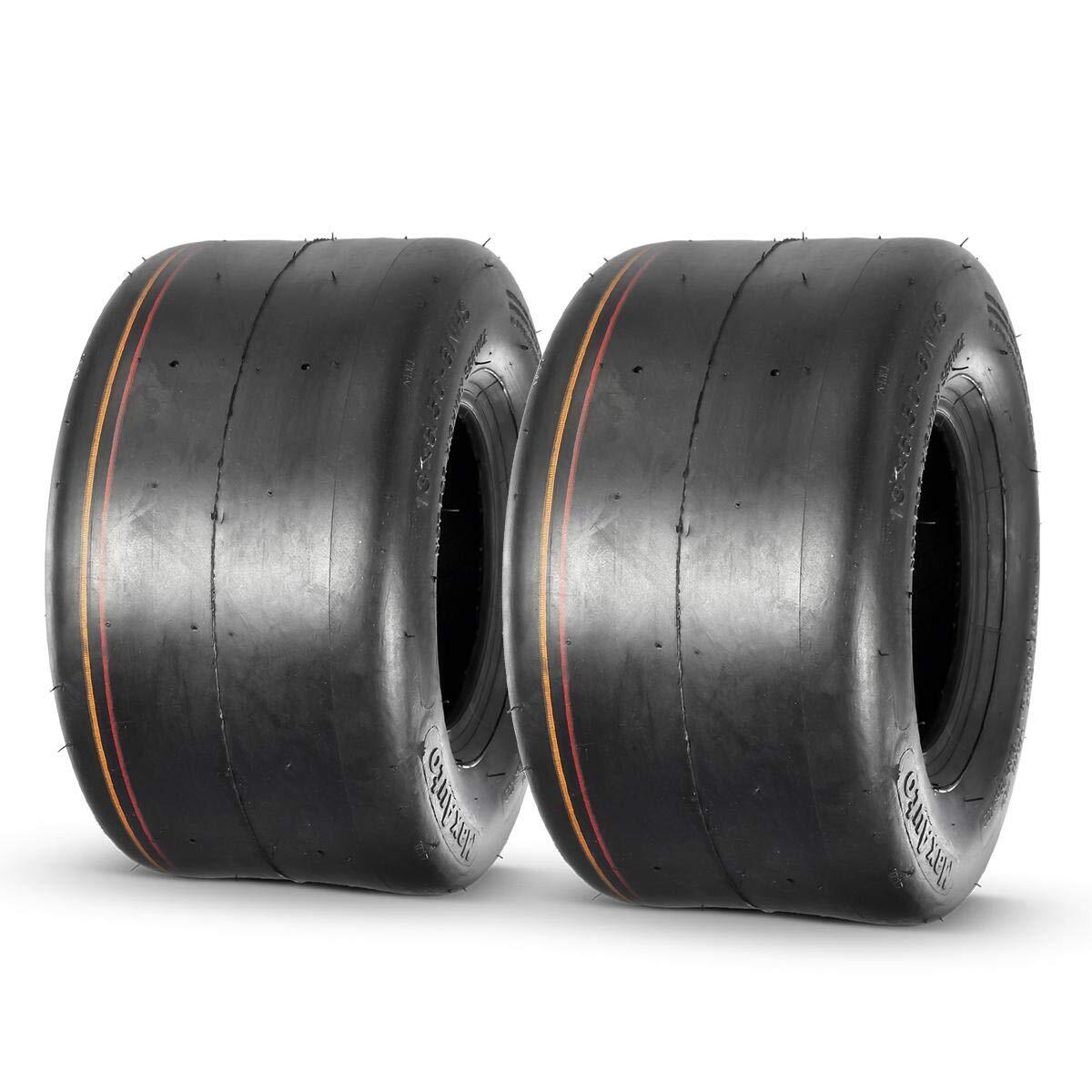 13x6.50-6 Tubeless Smooth Turf Lawn Mower Tires Set of 2 4PR