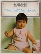Vintage 1967 BEAUTIFUL BABY BOOK Columbia-Minerva Book 766 Knit  Crochet 