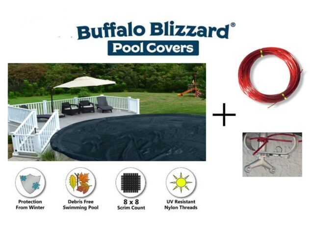 21/' Round Aboveground Swimming Pool Solar Blanket Pool Cover Tarp 8 Mil