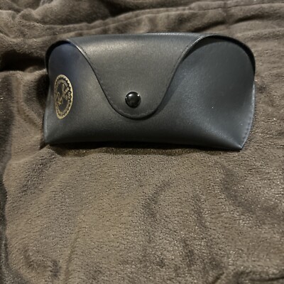 Large Ray Ban Eyeglasses Sunglasses Black Case w Belt Loop