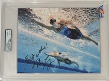 PSA Encapsulated KATIE LEDECKY Autographed 8x10 Photo Olympics Swimming AUTO 10