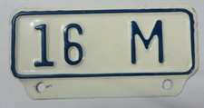 Vtg 50s Kansas License Plate Topper 16m Farm Truck Auto Sign Tag Gmc Ford 16 M