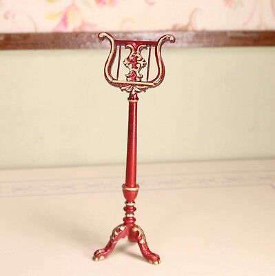 MAHOGNY MUSIC STAND DOLL HOUSE FURNITURE MINIATURES
