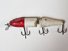 VTG Creek Chub Jointed Pikie Fishing Lure C.C.B. Co. Garrett IND Red/White Wood