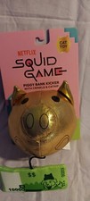 New NETFLIX Squid Game Piggy Bank Kicker Cat Toy Crinkle  Catnip
