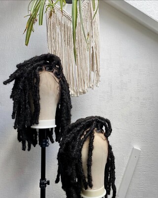 Natural Babe Pro Full Lace Faux Loc Wig - Kaya - Handmade NaturalBabeHair