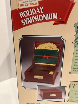 Vintage Mr Christmas Holiday Symphonium Music Box With 16 Vintage Mr Christmas Holiday Symphonium Music Box With 16