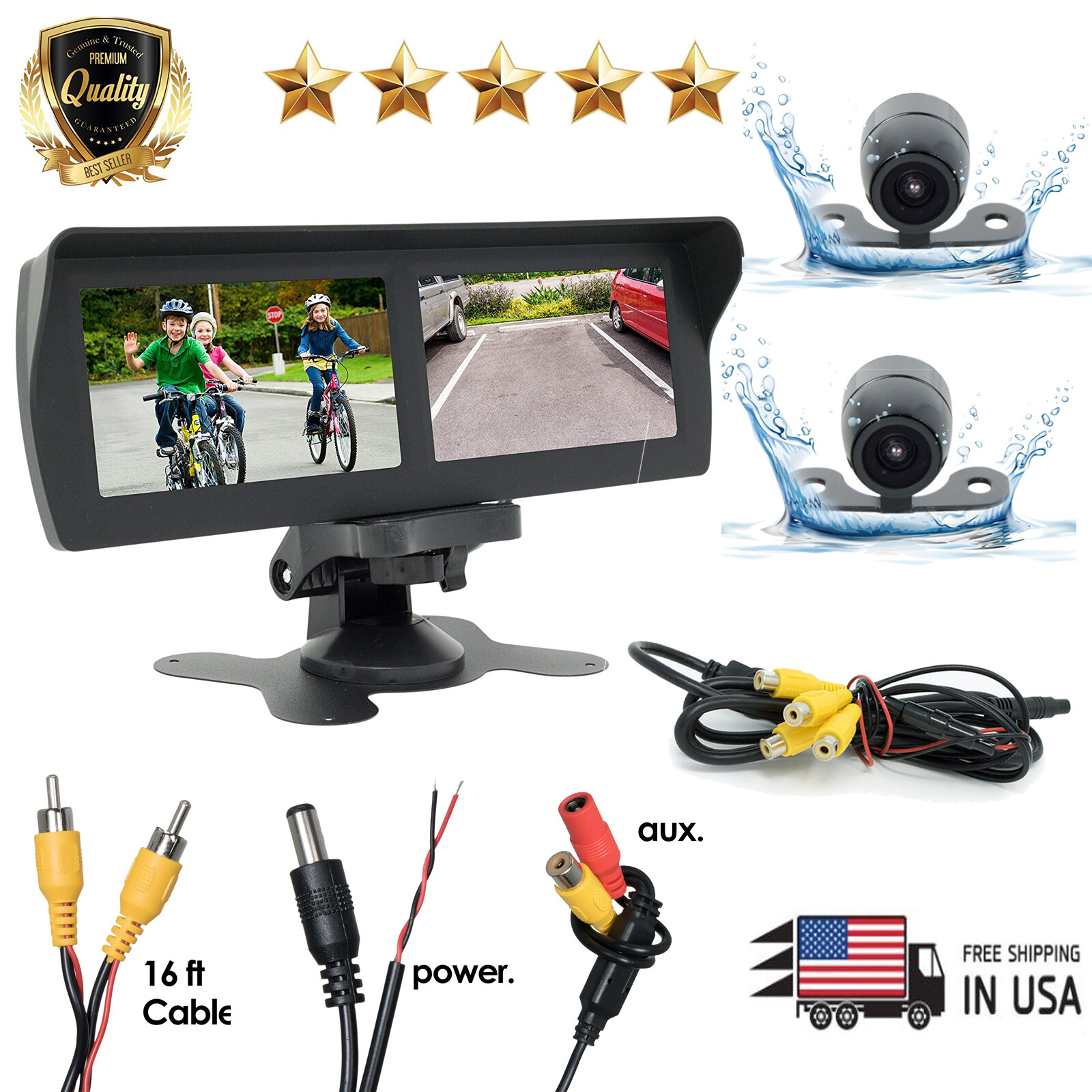 + 2x Waterproof Night Vision Cam 20c