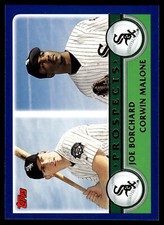 2003 Topps #679 Joe Borchard / Corwin Malone Rookie Chicago White Sox