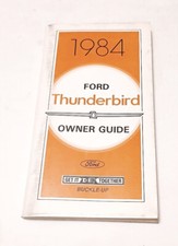 Oem 1984 Ford Thunderbird Owners Manual