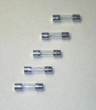 FIVE Quadra-Fire pellet stove fuses, 0.8 amp, 812-3780, control circuit board