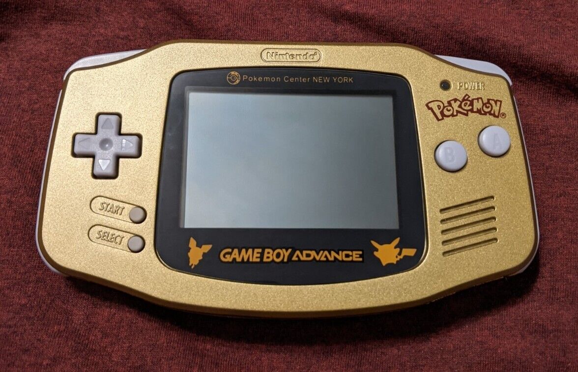 Nintendo Gameboy Advance GBA Pokemon Center New York LE Gold Open Box Japan  JP 4521329011103