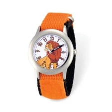 Disney Kids Lion King Simba Orange Nylon Band Watch