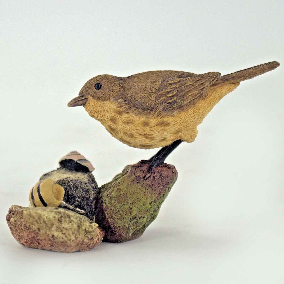 Thrush Bird Sculpture Figurine Farm Garden Gift NEW Bird Hand Painted 04062
