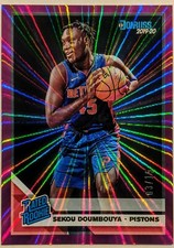 Sekou Doumbouya 2019-20 Panini Donruss Rated Rookie Purple Laser /15 RC HOT 🔥