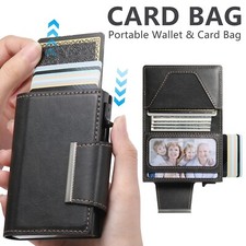 Premium Upgraded Magnetic Wallet Card Holder   Secure Stylish Minimalist Design