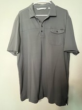 Travis Mathew Polo Short Adult Extra Large Gray Short Sleeve Golf Mens