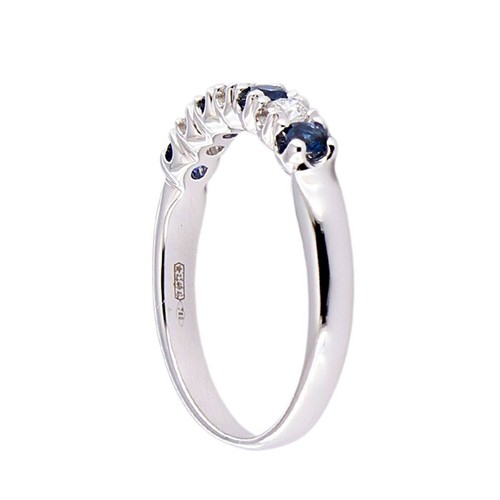 Anillo Eternidad Mujer Giorgio Visconti Zafiros Diamantes Naturales AB14136CZ - Imagen 3 de 5