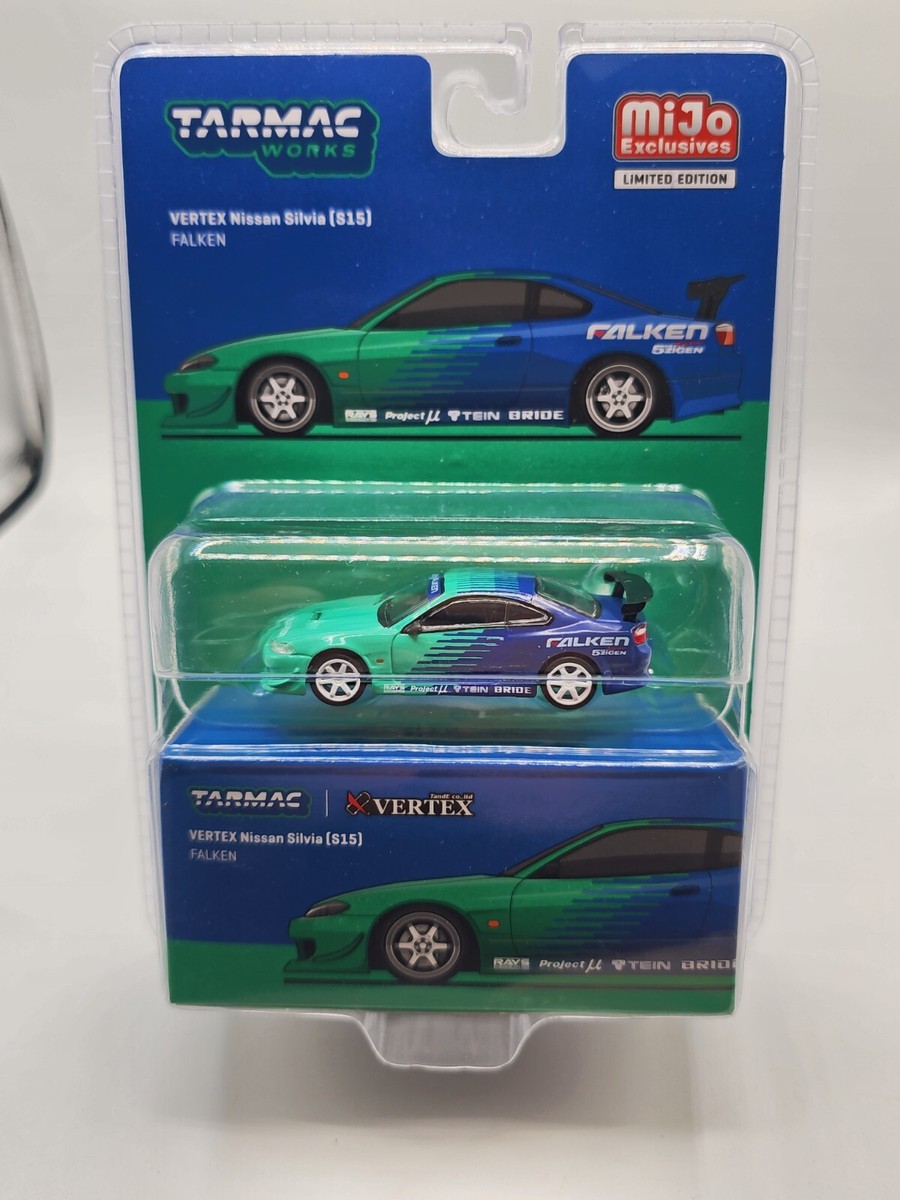 1/64 マッスルマシーン０ 01シルビア S15 Tarmac Works Nissan Silvia S15 Vertex Falken Livery Global64 1/64