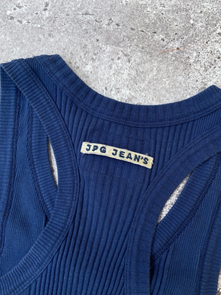Jean Paul Gaultier vintage JPG Fringed Y2K Archive Tank Top