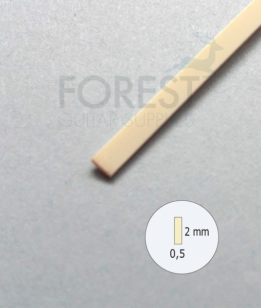 Guitar Binding material Ivory ABS plastic 2 x 0.5 mm