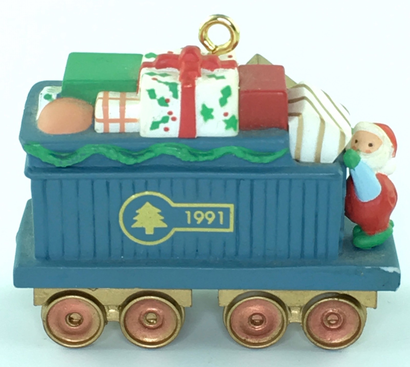 Hallmark Keepsake Ornament CLAUS & Company GIFT CAR Train Locomotive RR 2nd A