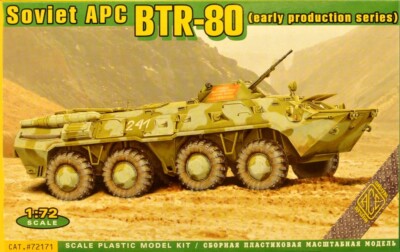 Ace Models 1/72 Soviet APC BTR-80 Early Production IFV AFV Russian or UN Decals