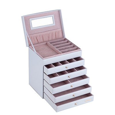 Rouling Jewellery Box Extra Large Jewelry Box Cabinet Armoire Bracelet Necklace Ebay