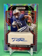 2022 Prizm Draft Picks Autographs Hyper #25 Reggie Roberson Jr. Auto SMU Rookie