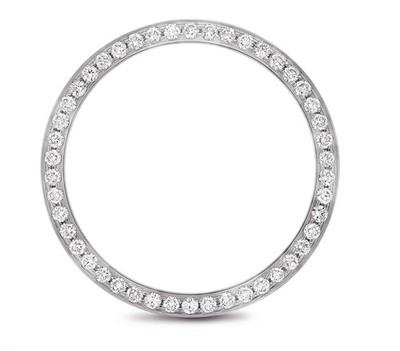 1.50CT BEAD SET LAB CREATED DIAMOND BEZEL FOR ROLEX 36MM DATEJUST ALLOY STEEL