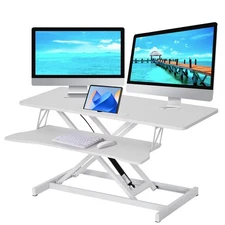 Height Adjustable Standing Desk Monitor Riser Tabletop Sit to Stand Workstation-