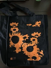 Adidas & Bad Bunny Collab Black Bag With Orange Floral Design - Coachella 2023