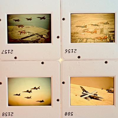 lot of 4 slides-B5  Tornado, Alpha Jet, Mirage   Desert Shield /STORM Collection