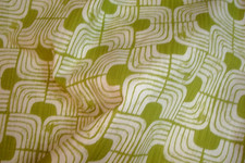 Near 3 yds Premier Prints Fabric Chisel Pear Green Pop Art Upholstery 55" x 106"