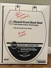 Kohler Stonewood Round Front Toilet Seat Quiet Clise Technology 20467-0