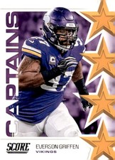 2019 Score Captains Gold #20 Everson Griffen Card