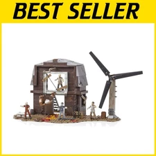 Collectible Mega Bloks Zombie Farm with 4 Detailed Figures and Weapons