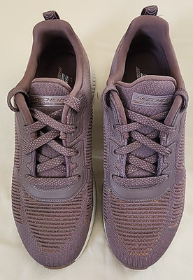 Skechers Womens  Size 9 BOBS Sport Squad Glam League Shoes 31347  Mauve