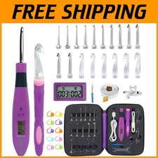 LED Crochet Hooks for Stitch Row Counting