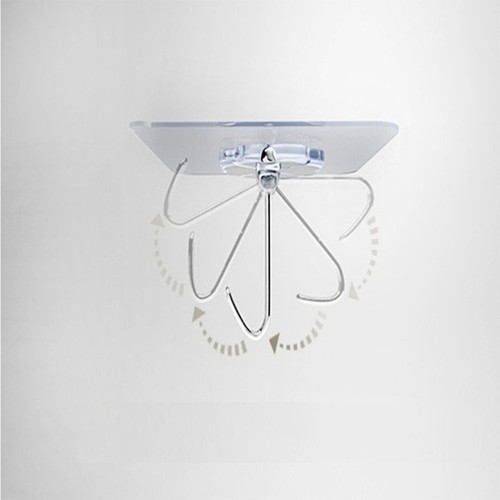 Ganchos adhesivos reutilizables ganchos de pared transparentes para baño cocina 20 un. - Imagen 8 de 12