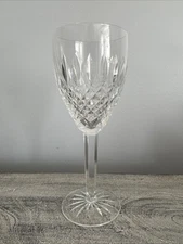 Waterford Crystal Ireland Castlemaine Claret Wine Glass w/ Cut Foot TALL 7-7/8”