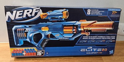 Nerf Elite 2.0 Eaglepoint RD-8 Blaster Trommel Fernrohr Lauf 16 Darts 1853