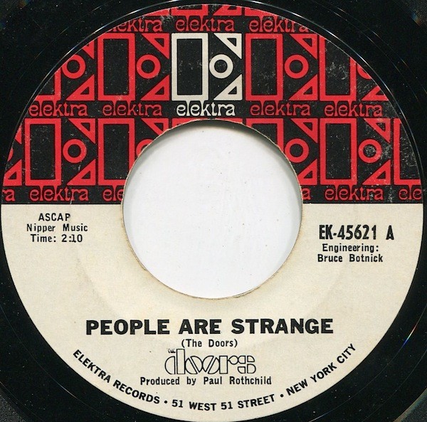 The Doors - People Are Strange (7", Single, Styrene, Pit) (Very Good Plus (VG+))