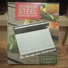 MAY MES Kitchen Stainless-Steel Bench Scraper...