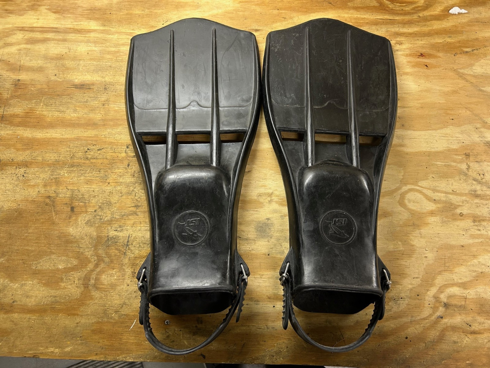 VTG US NAVY SEAL UDT Military IST Rocket Scuba/Dive Fins/Flippers Black X Large