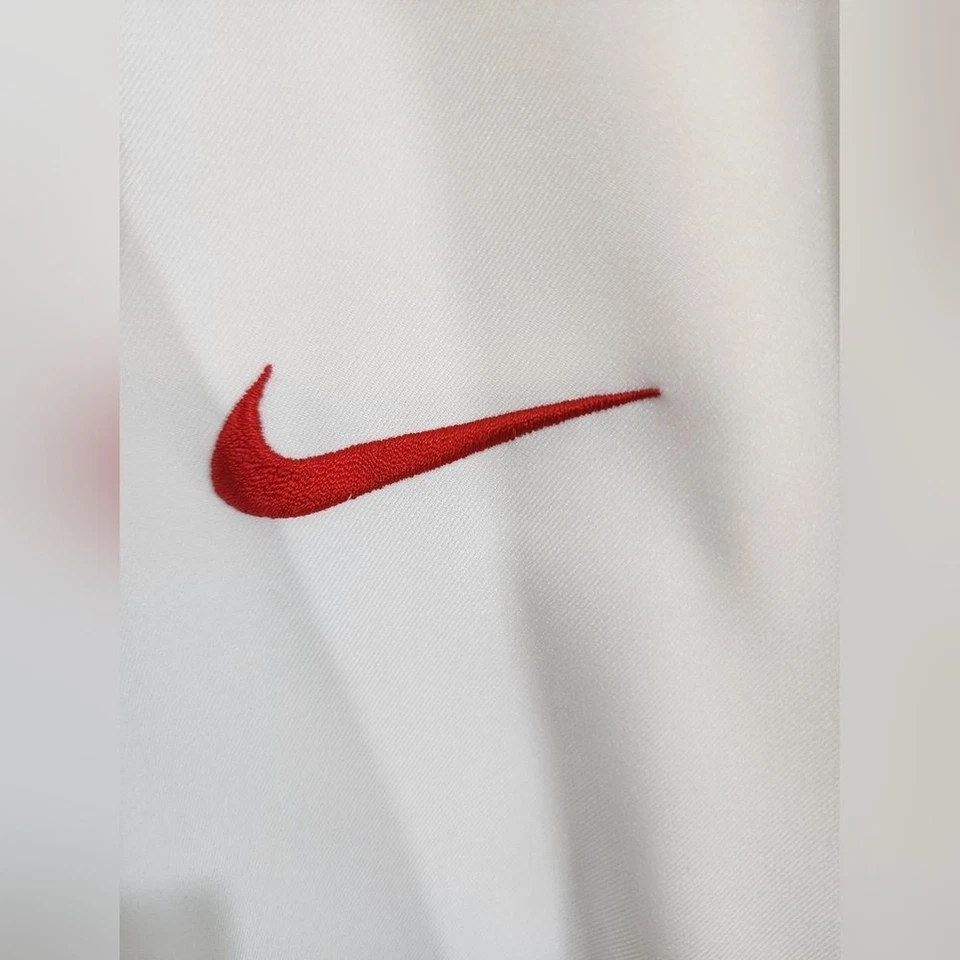 Мужская тренировочная футболка Nike Dri-FIT с белой красной сеткой размер 3XL - Изображение 3 из 4