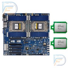 2  AMD EPYC 7532 32C 64T DDR4 Gigabyte MZ72-HB2 SP3 Server Board