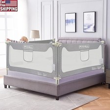 Bed Rail for Toddlers with U-Shaped Base Suitable for Queen/King Size Mattress
