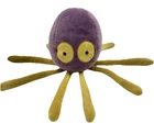 Jellycat Shrinking Violet Squid 16" Plush Purple Yellow Retired
