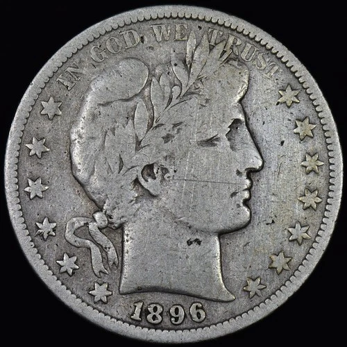 1896-S Barber Half Dollar — photo from the most recent tracked eBay sale